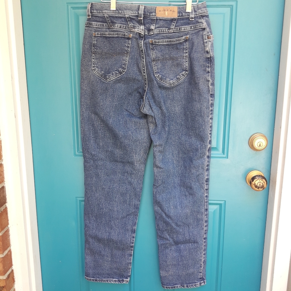 Vintage Lee Jeans Womens Medium Blue Denim Jeans Straight Leg Jeans